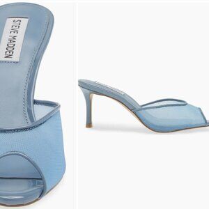 Light Blue Rowe Peep Toe Heel Sandal (Women) size 7